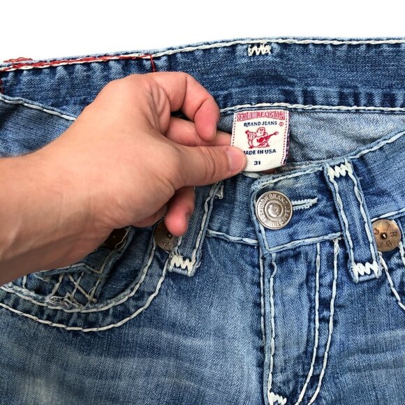 Vintage True Religion Jeans Size 31 BILLY SUPER T Blue - Picture 7 of 7